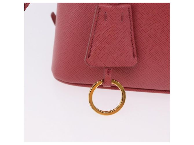 Bolso de mano PRADA Galleria Saffiano 2way Pink Gold Auth 199933V Rosa Dorado - vista 19