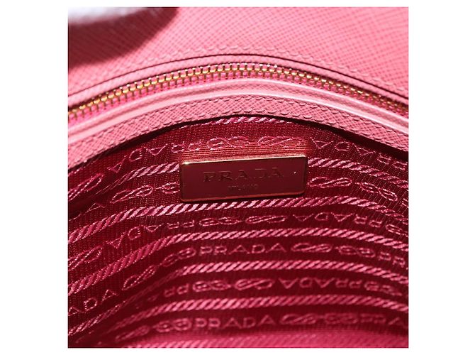 Bolso de mano PRADA Galleria Saffiano 2way Pink Gold Auth 199933V Rosa Dorado - vista 20