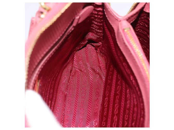 Bolso de mano PRADA Galleria Saffiano 2way Pink Gold Auth 199933V Rosa Dorado - vista 22
