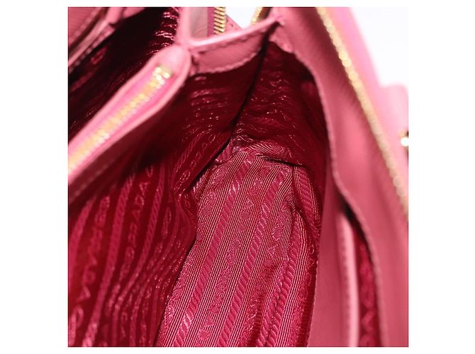Bolso de mano PRADA Galleria Saffiano 2way Pink Gold Auth 199933V Rosa Dorado - vista 25