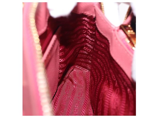 Bolso de mano PRADA Galleria Saffiano 2way Pink Gold Auth 199933V Rosa Dorado - vista 26