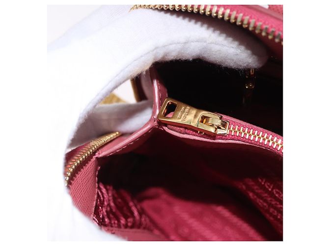 Bolso de mano PRADA Galleria Saffiano 2way Pink Gold Auth 199933V Rosa Dorado - vista 27
