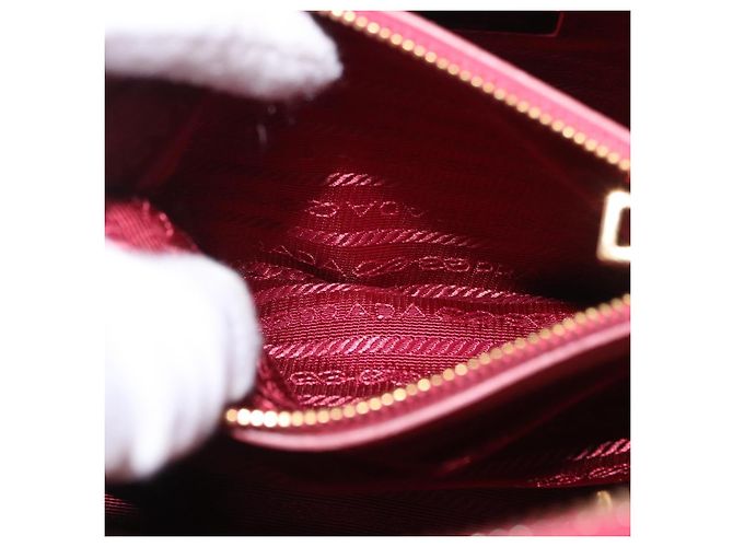 Bolso de mano PRADA Galleria Saffiano 2way Pink Gold Auth 199933V Rosa Dorado - vista 28