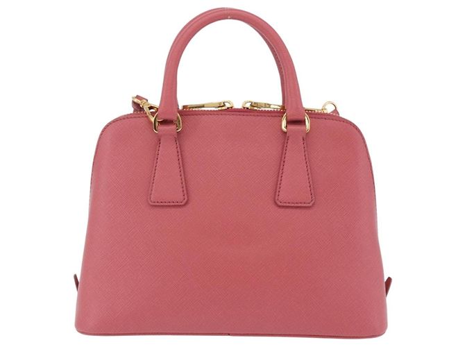 Bolso de mano PRADA Galleria Saffiano 2way Pink Gold Auth 199933V Rosa Dorado - vista 4