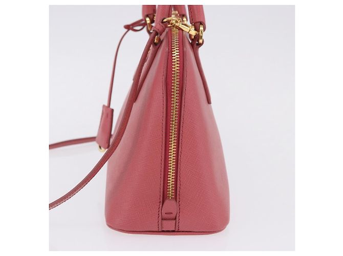 Bolso de mano PRADA Galleria Saffiano 2way Pink Gold Auth 199933V Rosa Dorado - vista 5
