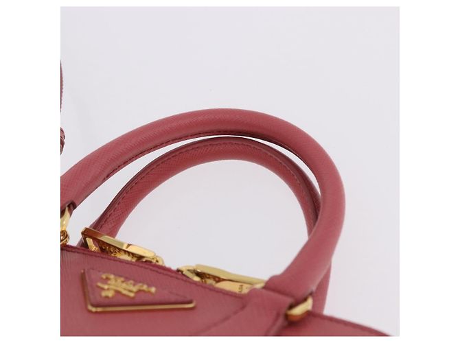 Bolso de mano PRADA Galleria Saffiano 2way Pink Gold Auth 199933V Rosa Dorado - vista 9