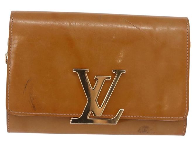 LOUIS VUITTON Vernis Pochette Louise GM Clutch Bag Dunne LV Auth 200232 - vista 13