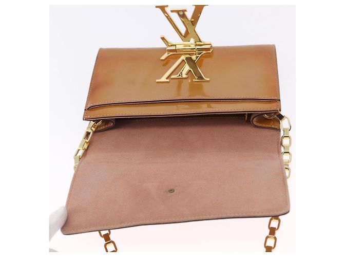LOUIS VUITTON Vernis Pochette Louise GM Clutch Bag Dunne LV Auth 200232 - vista 21