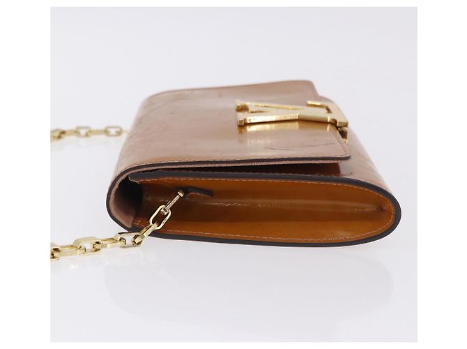 LOUIS VUITTON Vernis Pochette Louise GM Clutch Bag Dunne LV Auth 200232 - vista 5