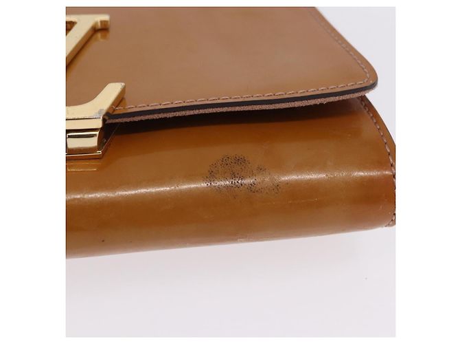 LOUIS VUITTON Vernis Pochette Louise GM Clutch Bag Dunne LV Auth 200232 - vista 7