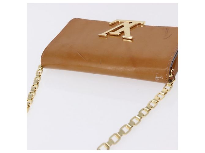 LOUIS VUITTON Vernis Pochette Louise GM Clutch Bag Dunne LV Auth 200232 - vista 8