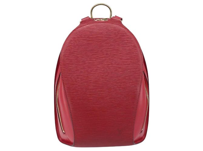 Zaino LOUIS VUITTON Epi Mabillon Castilian Red M52237 LV Auth 199196A Rosso - vista 13