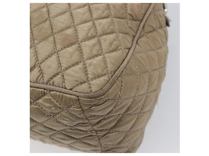 Borsa Salvatore Ferragamo Vala Nylon Brown Silver Auth hk4011 Marrone Argento - vista 13