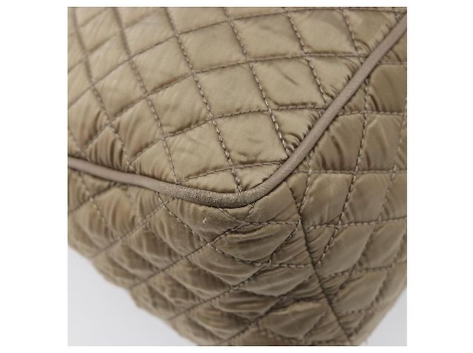 Borsa Salvatore Ferragamo Vala Nylon Brown Silver Auth hk4011 Marrone Argento - vista 14