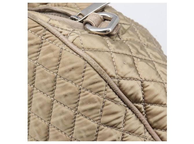 Borsa Salvatore Ferragamo Vala Nylon Brown Silver Auth hk4011 Marrone Argento - vista 16