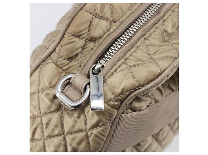 Borsa Salvatore Ferragamo Vala Nylon Brown Silver Auth hk4011 Marrone Argento - vista 18