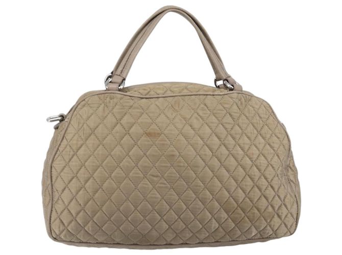 Borsa Salvatore Ferragamo Vala Nylon Brown Silver Auth hk4011 Marrone Argento - vista 3