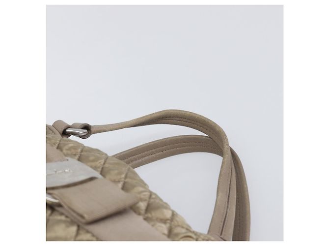 Borsa Salvatore Ferragamo Vala Nylon Brown Silver Auth hk4011 Marrone Argento - vista 9