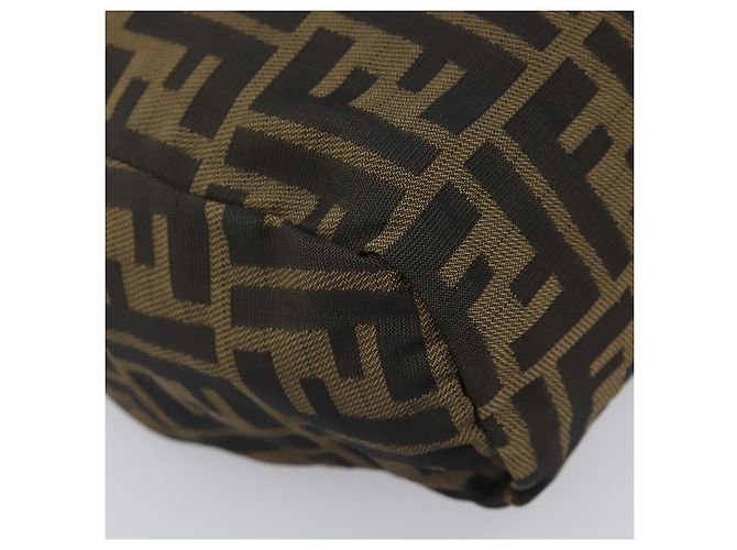 Borsa a mano FENDI Zucca Canvas Nero Marrone Auth 199404 - vista 11