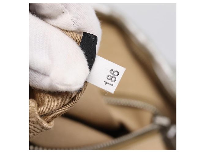 Borsa Tote Miu Miu Pelle Silver Gold Auth 199356A Argento D'oro - vista 22