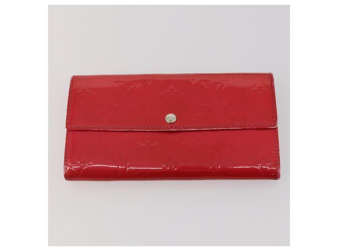 LOUIS VUITTON Monogram Vernis Epi Wallet 4 Set Red Beige Brown LV Auth BA14267 Marrone Rosso - vista 16