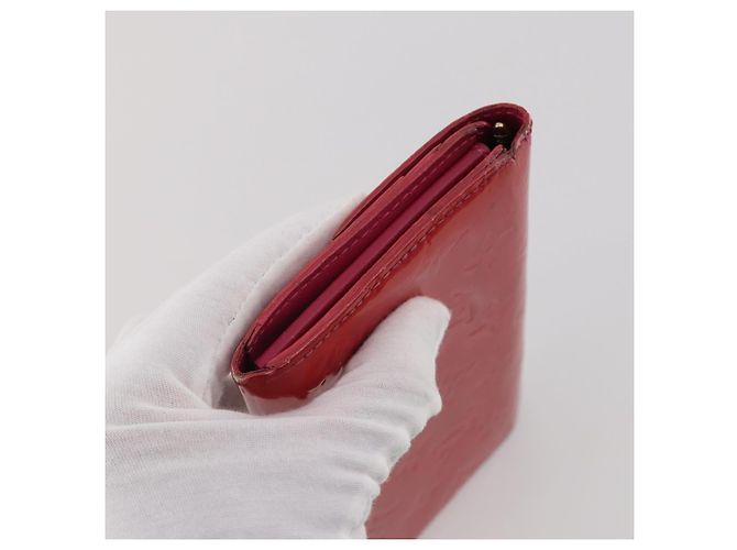 LOUIS VUITTON Monogram Vernis Epi Wallet 4 Set Red Beige Brown LV Auth BA14267 Marrone Rosso - vista 18