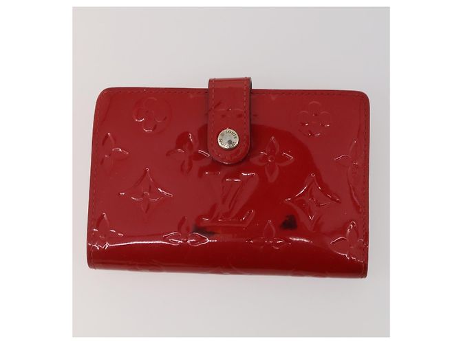 LOUIS VUITTON Monogram Vernis Epi Wallet 4 Set Red Beige Brown LV Auth BA14267 Marrone Rosso - vista 2