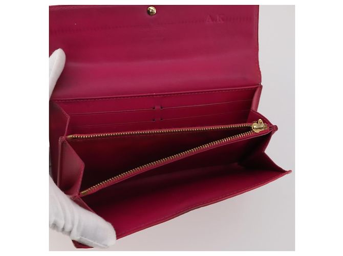 LOUIS VUITTON Monogram Vernis Epi Wallet 4 Set Red Beige Brown LV Auth BA14267 Marrone Rosso - vista 21