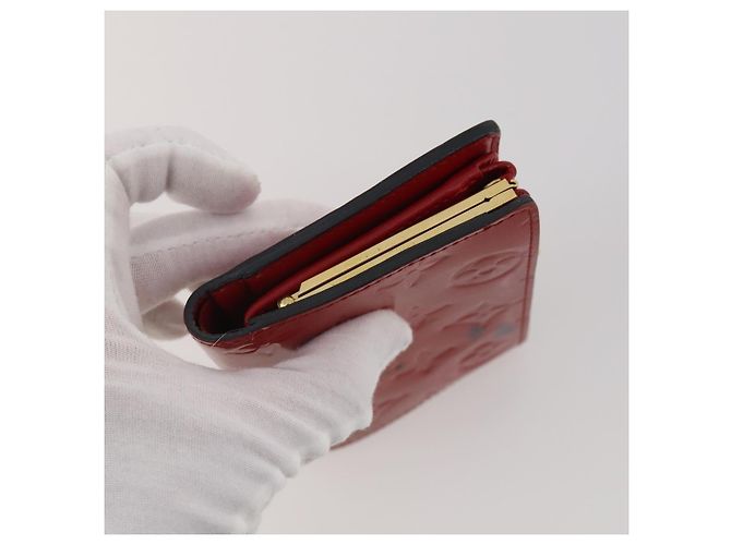 LOUIS VUITTON Monogram Vernis Epi Wallet 4 Set Red Beige Brown LV Auth BA14267 Marrone Rosso - vista 4