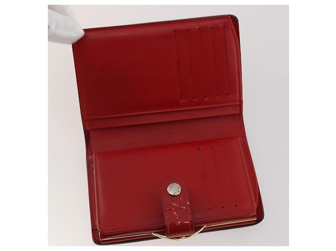 LOUIS VUITTON Monogram Vernis Epi Wallet 4 Set Red Beige Brown LV Auth BA14267 Marrone Rosso - vista 7
