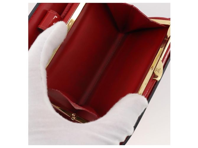 LOUIS VUITTON Monogram Vernis Epi Wallet 4 Set Red Beige Brown LV Auth BA14267 Marrone Rosso - vista 8