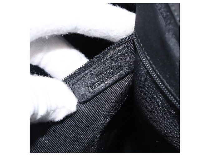 Borsa Tote LOEWE Canvas PVC Black Silver Auth bs36953 Nero Argento - vista 12