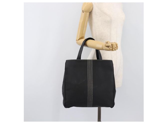 Borsa Tote LOEWE Canvas PVC Black Silver Auth bs36953 Nero Argento - vista 23