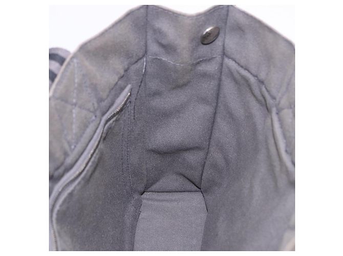 Hermès Borsa HERMES Fourre Tout PM cotone Gray Silver Auth 199978 Marrone Argento - vista 17