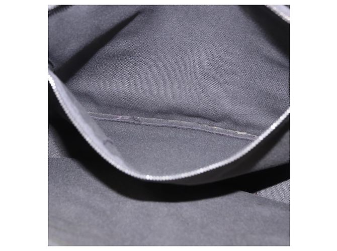 Hermès Borsa HERMES Fourre Tout PM cotone Gray Silver Auth 199978 Marrone Argento - vista 20