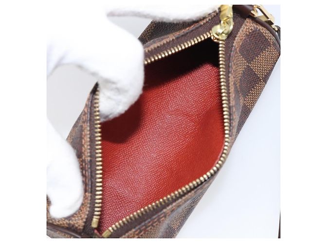 LOUIS VUITTON Damier Ebene Papillon Pouch LV Auth 199885A - vista 12