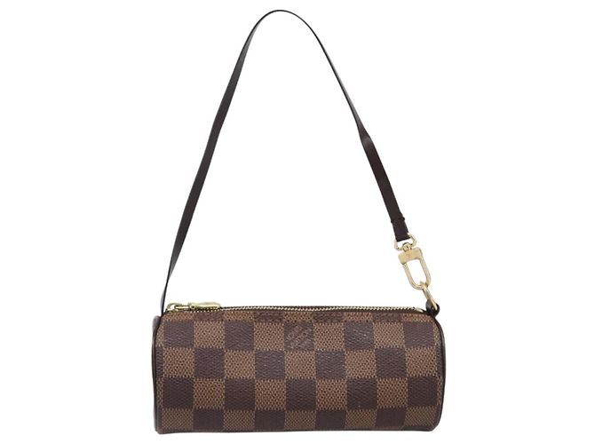 LOUIS VUITTON Damier Ebene Papillon Pouch LV Auth 199885A - vista 13