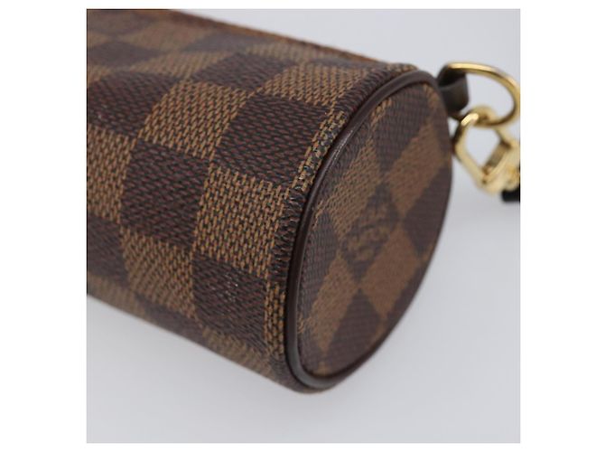 LOUIS VUITTON Damier Ebene Papillon Pouch LV Auth 199885A - vista 14