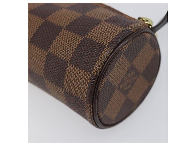 LOUIS VUITTON Damier Ebene Papillon Pouch LV Auth 199885A - vista 16