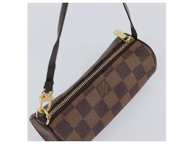 LOUIS VUITTON Damier Ebene Papillon Pouch LV Auth 199885A - vista 6