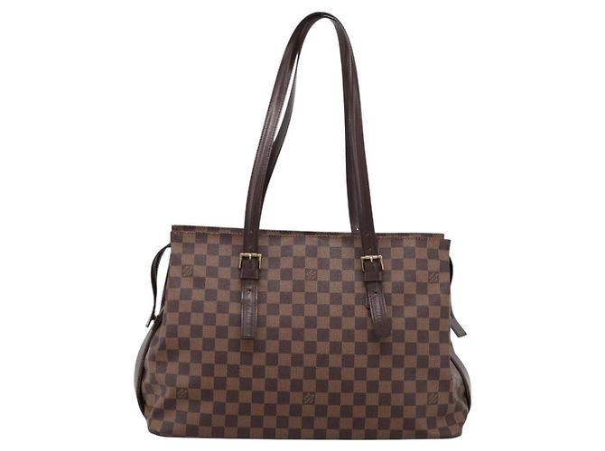 Borsa Tote Chelsea LOUIS VUITTON Damier Ebene N51119 LV Auth 199901A - vista 13