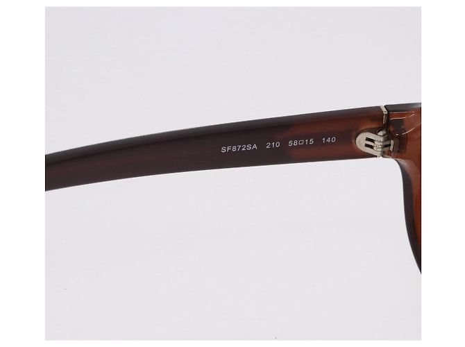 Gafas de sol Salvatore Ferragamo Plástico Brown Gold Tone Auth BA15441V Castaño - vista 13