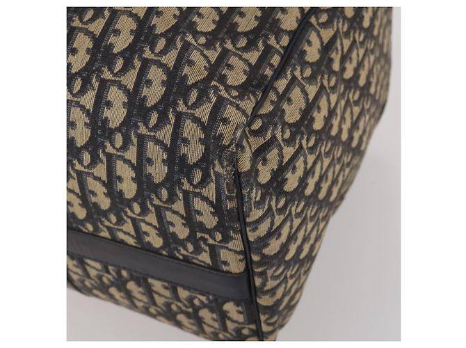 Borsa Boston Christian Dior Trotter Canvas Navy Silver Auth BA15099 Argento Blu navy - vista 10
