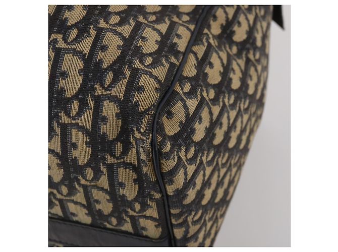 Borsa Boston Christian Dior Trotter Canvas Navy Silver Auth BA15099 Argento Blu navy - vista 12