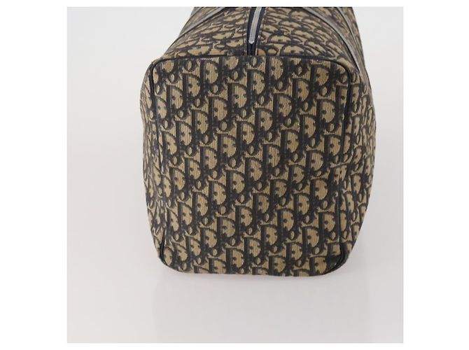 Borsa Boston Christian Dior Trotter Canvas Navy Silver Auth BA15099 Argento Blu navy - vista 4
