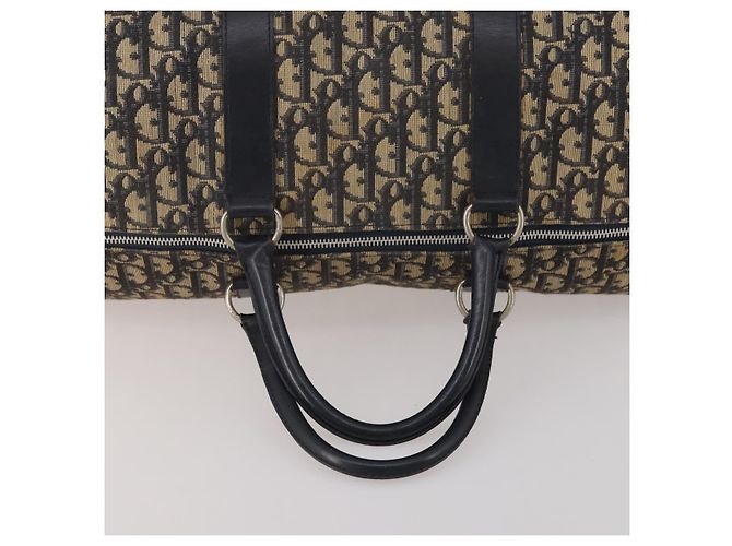 Borsa Boston Christian Dior Trotter Canvas Navy Silver Auth BA15099 Argento Blu navy - vista 7