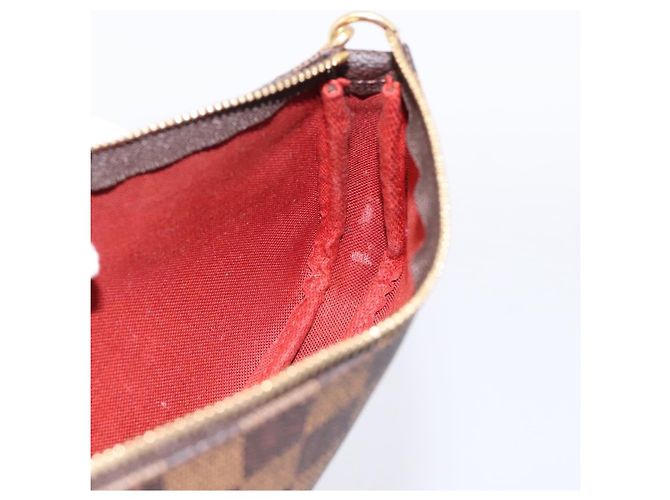 LOUIS VUITTON Damier Ebene Mini Pochette Accessoires Pouch N58009 Auth 200830V - vista 17