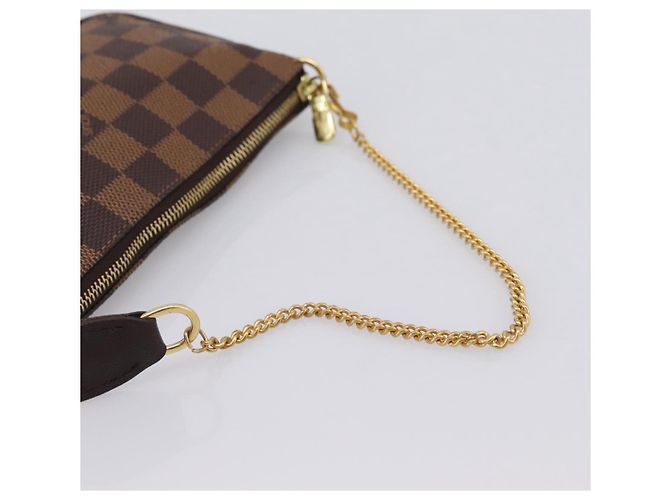 LOUIS VUITTON Damier Ebene Mini Pochette Accessoires Pouch N58009 Auth 200830V - vista 7