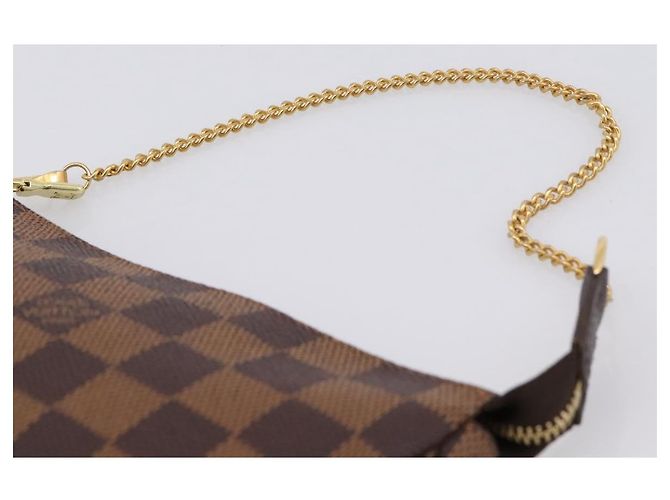 LOUIS VUITTON Damier Ebene Mini Pochette Accessoires Pouch N58009 Auth 200830V - vista 8