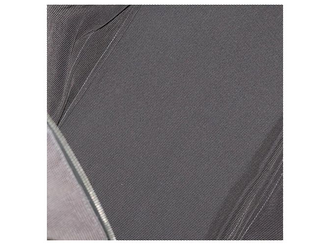 Hermès Borsa HERMES Her Line TGM Canvas Grigio Argento Auth 197652A Marrone - vista 16